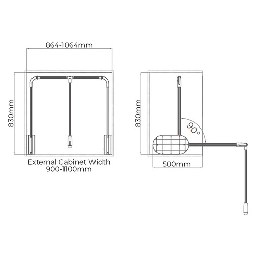 A Series Clothing Hanging Rack