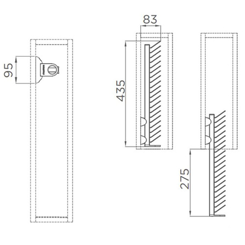 A Series Slide-Out Wardrobe Tie Rack