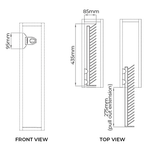 B Series Slide-Out Wardrobe Tie Rack | Temple & Webster