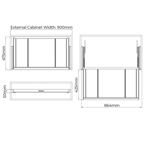 B Series Adjustable PullOut Wardrobe Storage Tray Temple & ster