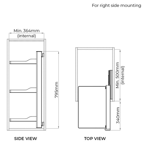 B Series Slide-Out Wardrobe Storage Baskets