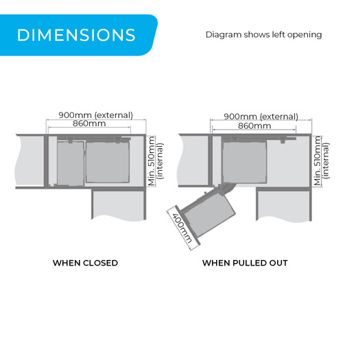 Diamond Pro Magic Corner Pull Out Kitchen Storage