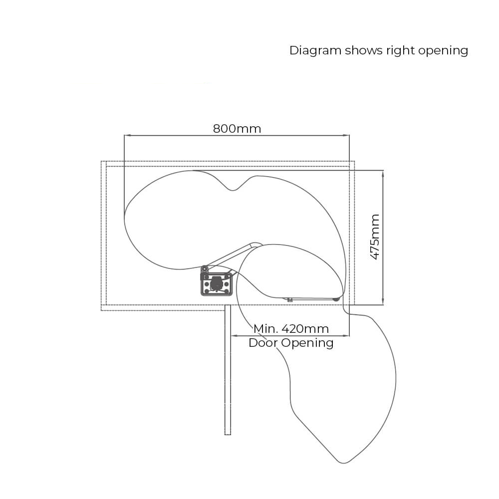 Diamond Pro Swing-Out Kitchen Corner Storage
