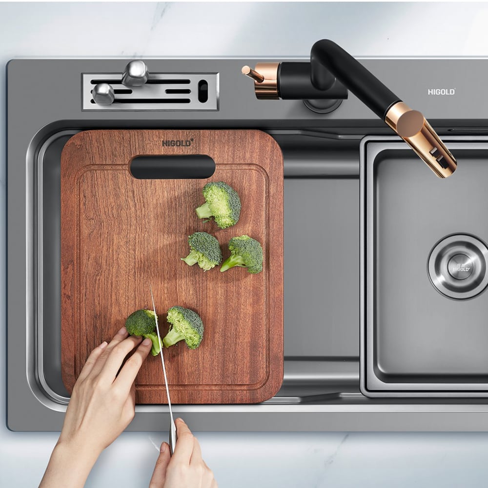Belle Luxe 800mm Single Stainless Steel Kitchen Sink