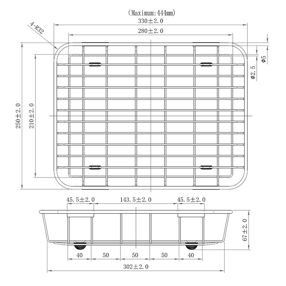 Stainless Steel Expandable Dish Drainer Basket