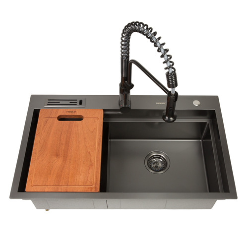 Belle Luxe 820mm Double Stainless Steel Kitchen Sink