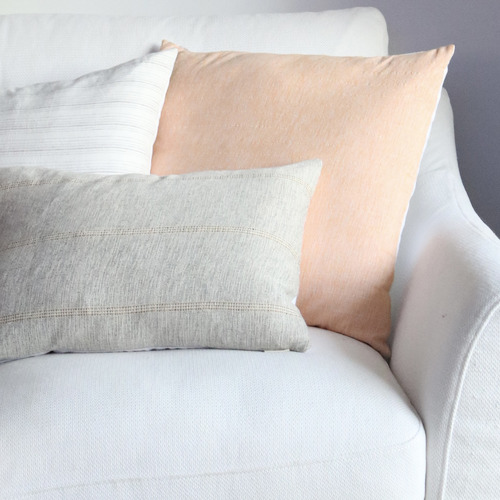 Apricot Cotton Cushion Temple & ster