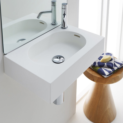 47cm Matte White Arki Basin