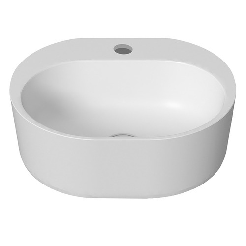 40cm Matte White Lilli Solid Surface Basin