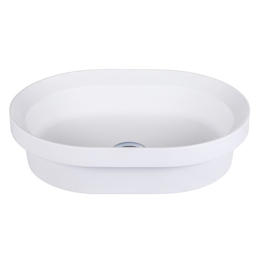 Matte White P&egrave;re Oval Above Counter Basin