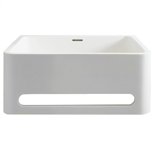 Matte White Vision Wall Basin with Towel Rail