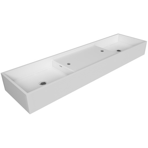CDesign-1620mm-Solid-Surface-Double-Wall-Hung-Basin