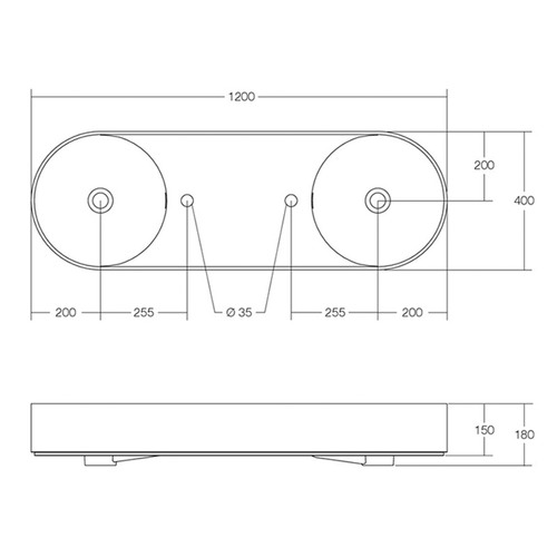 Lune-1200mm-Oval-Solid-Surface-Double-Basin