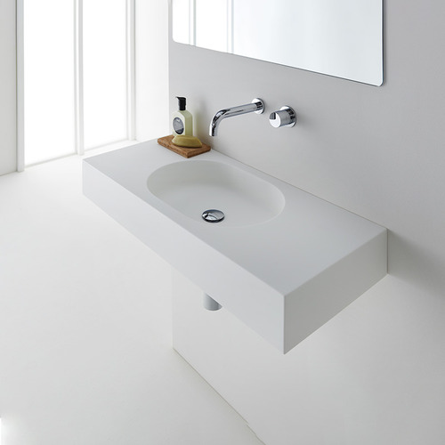 Arki-900mm-Matte-White-Rectangular-Solid-Surface-Basin
