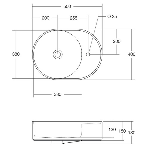 Lune-550mm-Oval-Solid-Surface-Above-Counter-Basin