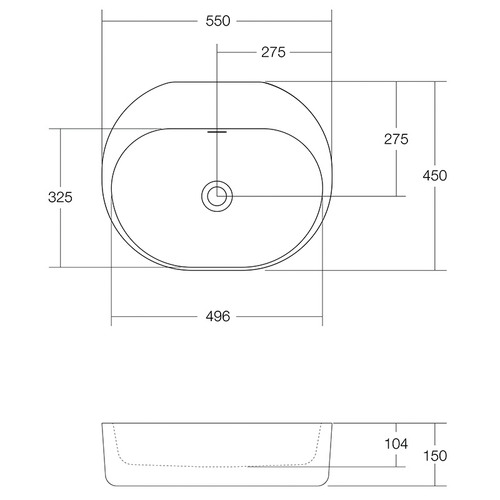 Lilli-550mm-Matte-White-Solid-Surface-Basin