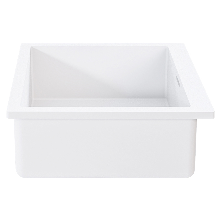 Cdesign 360mm Matte White Undermount Basin with Overflow