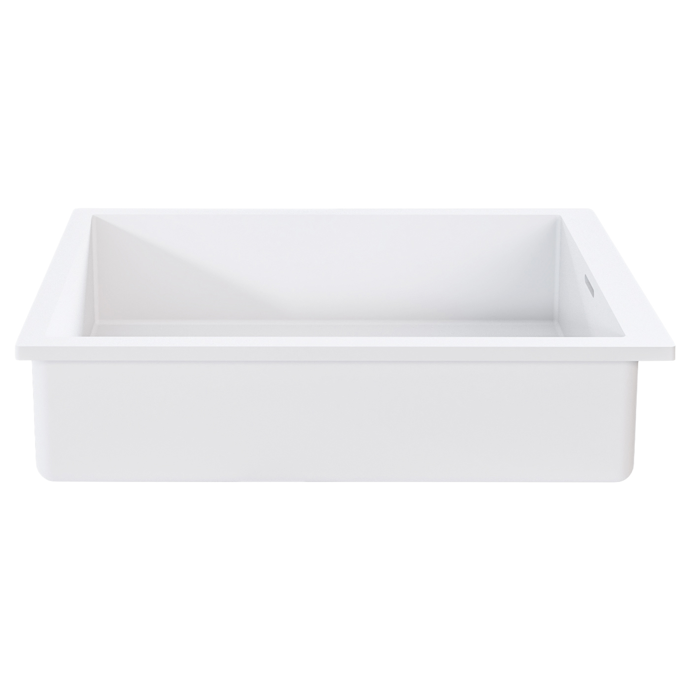 Cdesign 560mm Matte White Undermount Basin with Overflow