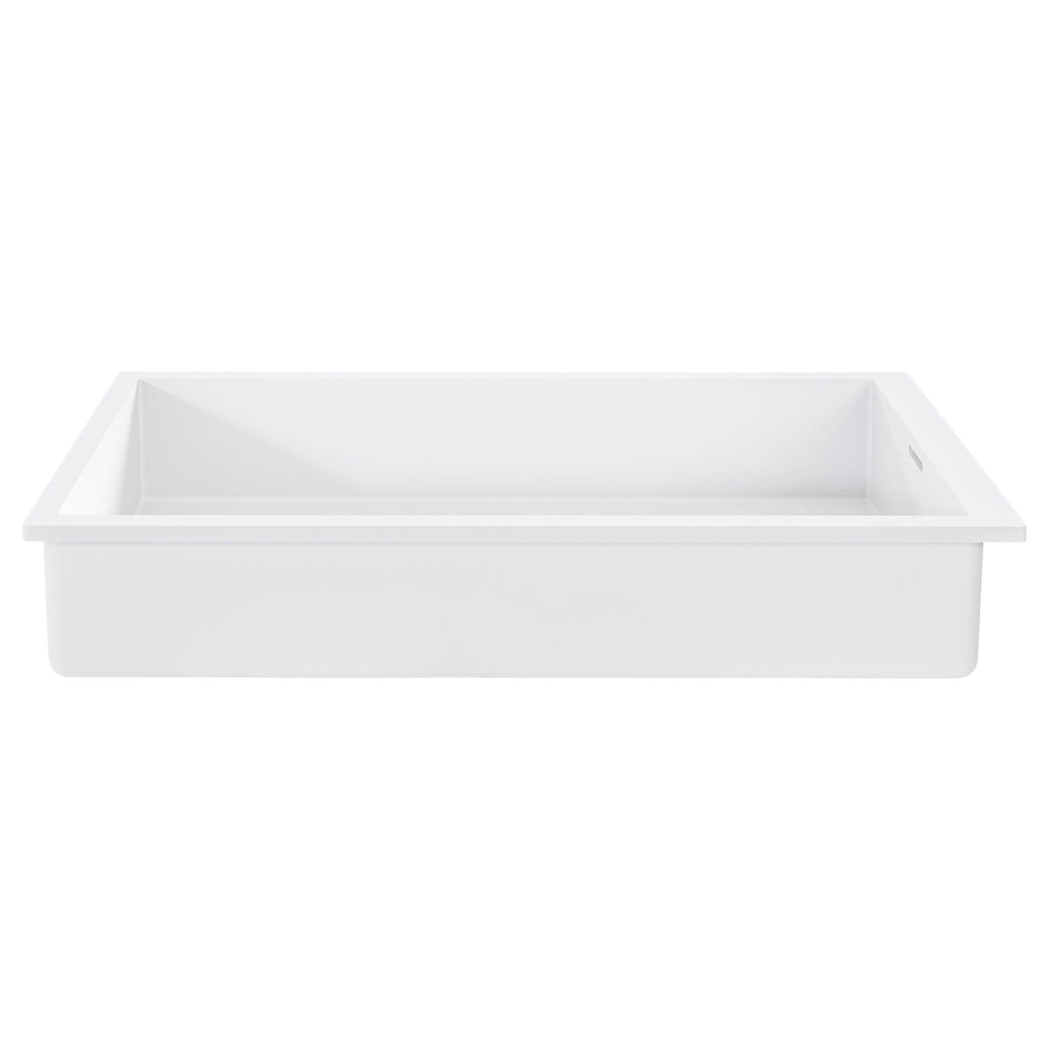 Cdesign 760mm Matte White Undermount Basin with Overflow
