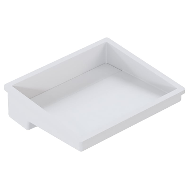 Elba 440mm Matte White Washplane