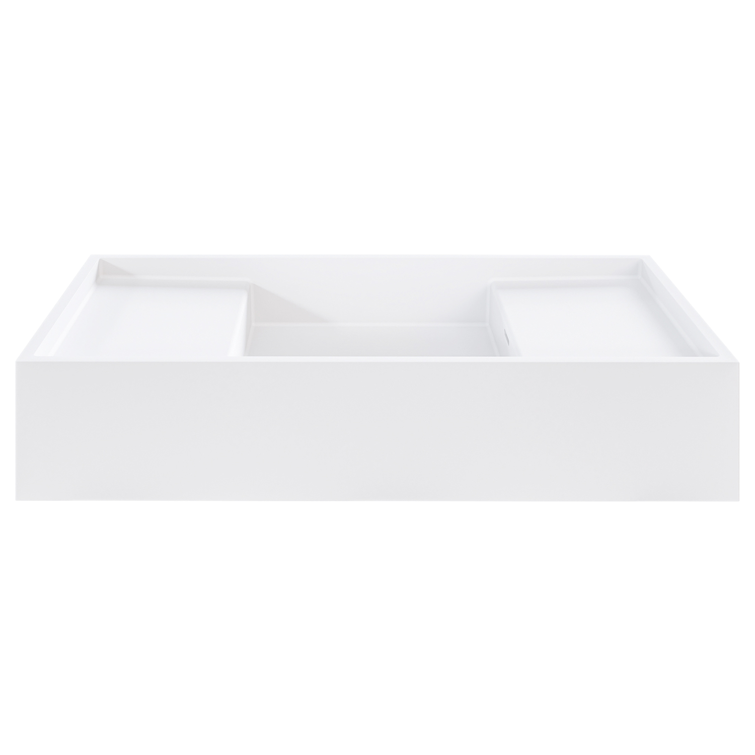 Cdesign 900mm Matte White Wall Hung Basin with Overflow