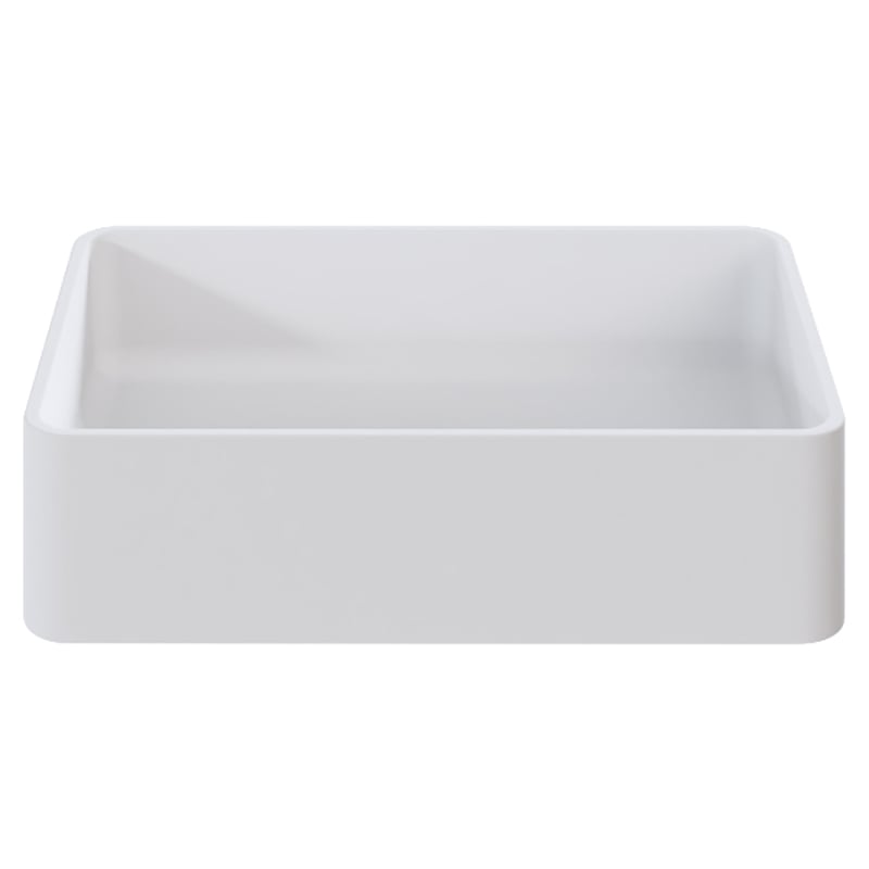 MOD 480mm Matte White Above Counter Basin