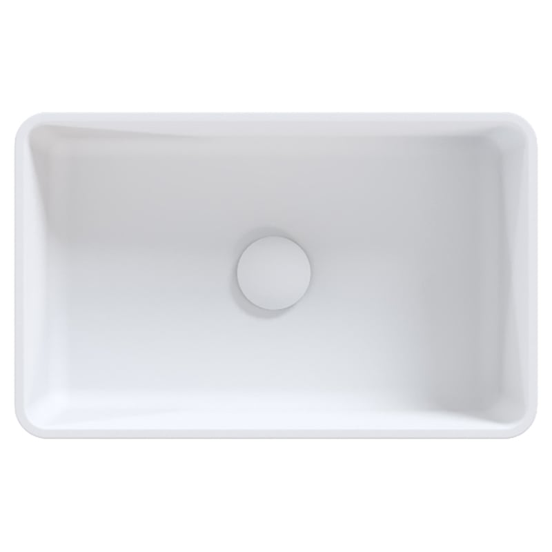 MOD 480mm Matte White Above Counter Basin