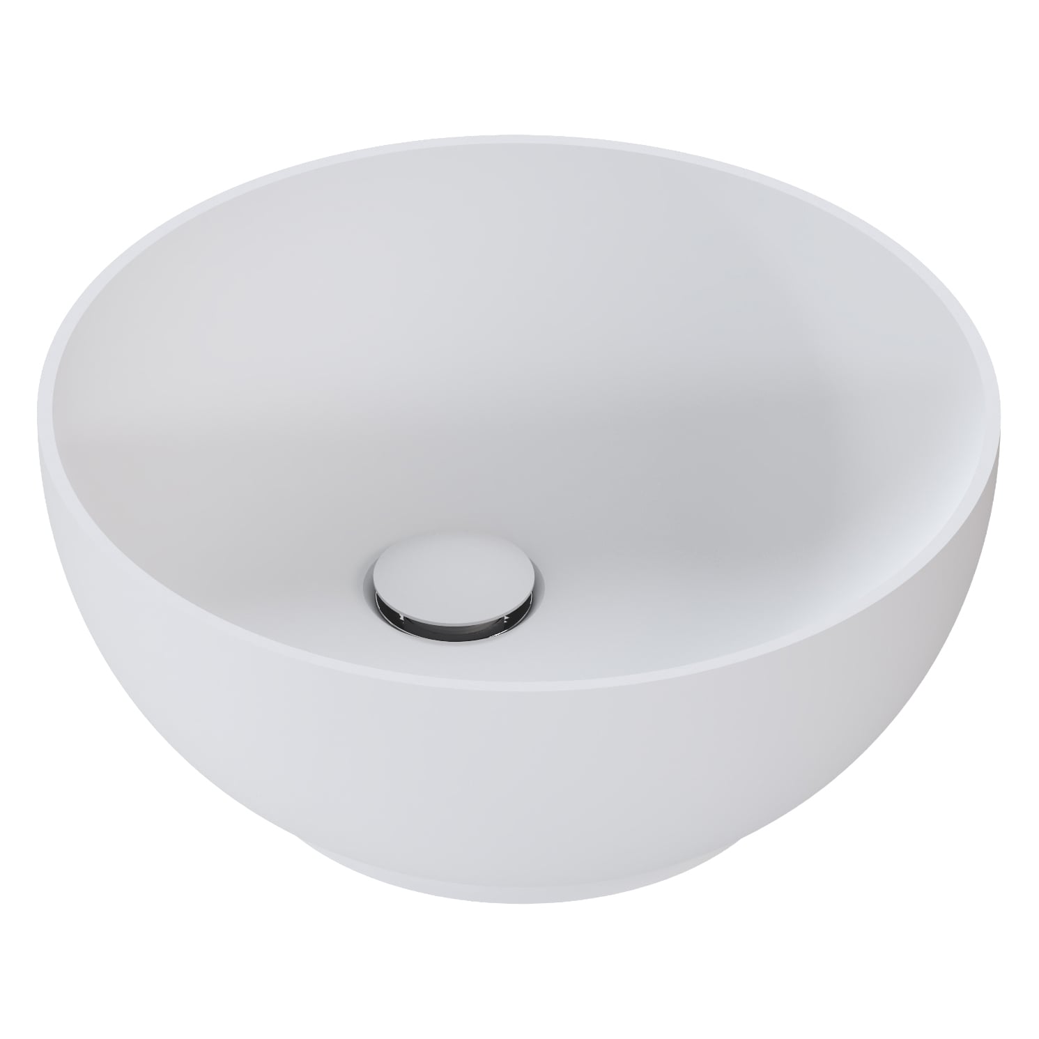 Neve 380mm Round Above Counter Basin with Overflow