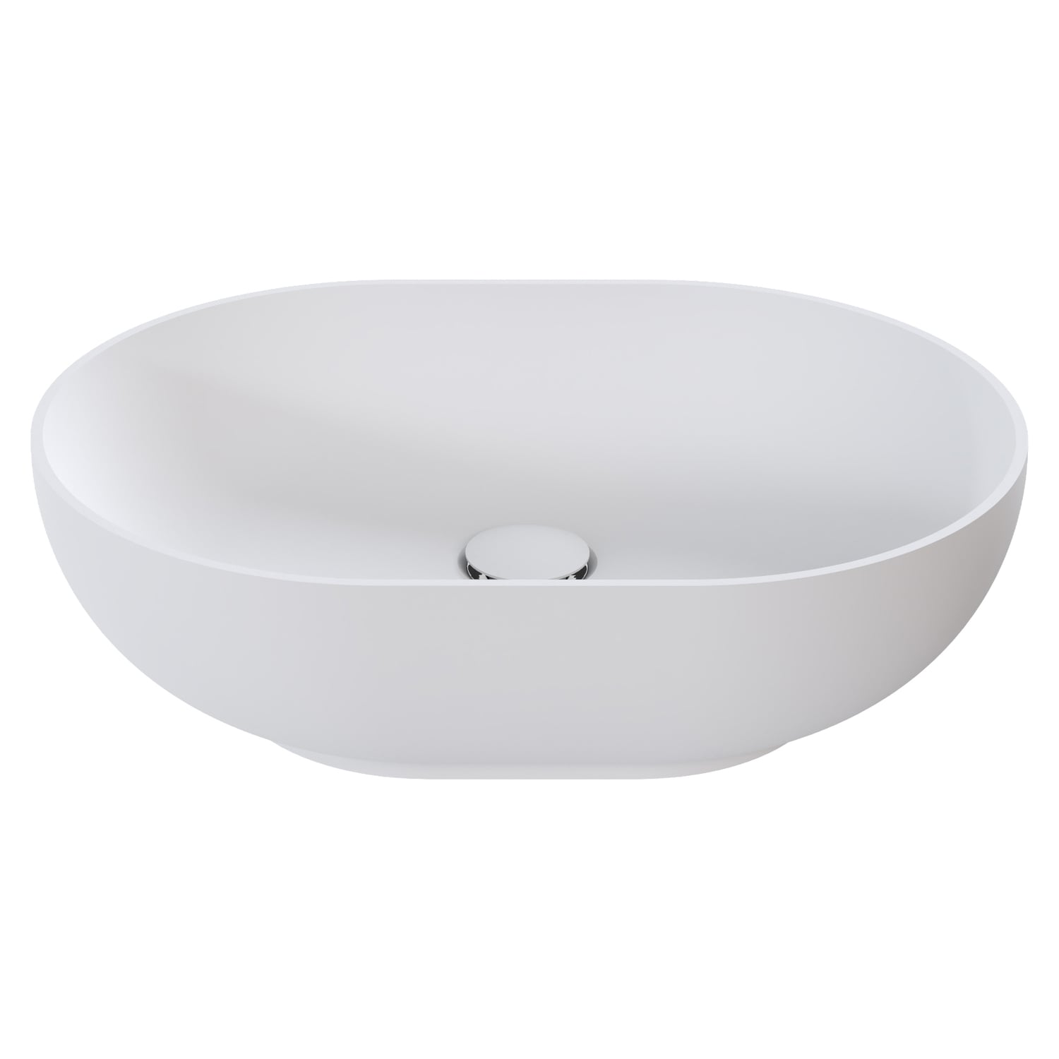Neve 500mm Oval Above Counter Basin with Overflow