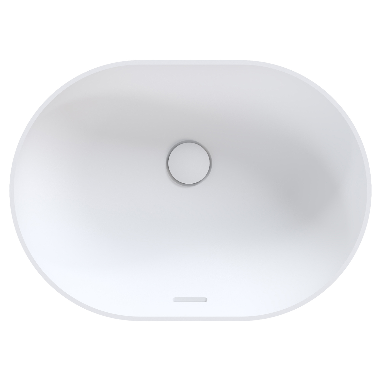 Neve 500mm Oval Above Counter Basin with Overflow
