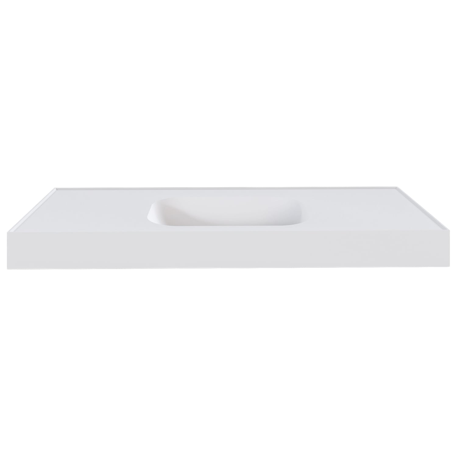 Mia 1200mm Matte White Wall Hung Basin with Overflow