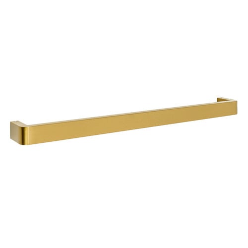 65cm Square Single Bar Towel Rail with Rounded Edge