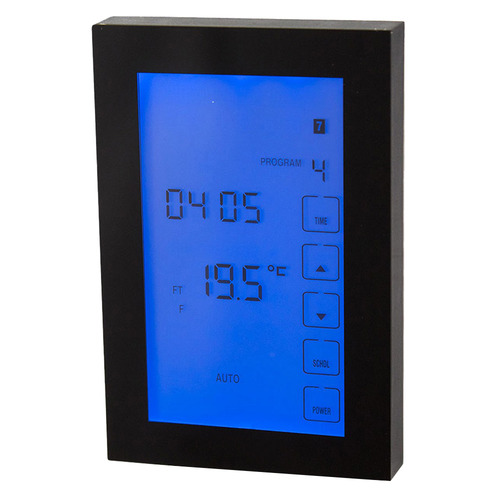 Glass Fronted Vertical Digital Heating Thermostat | Temple & Webster