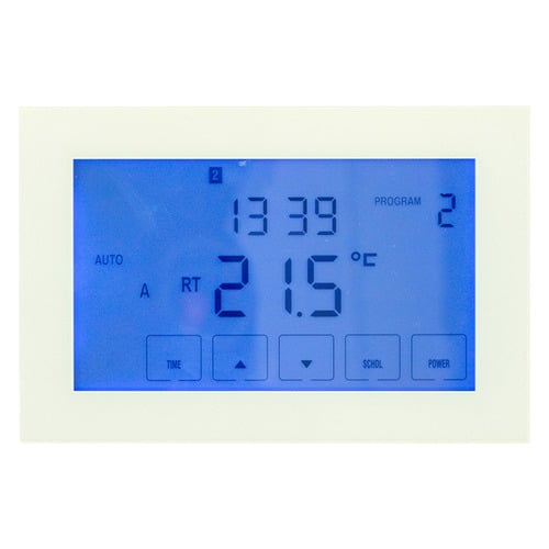 Glass Fronted Horizontal Digital Heating Thermostat