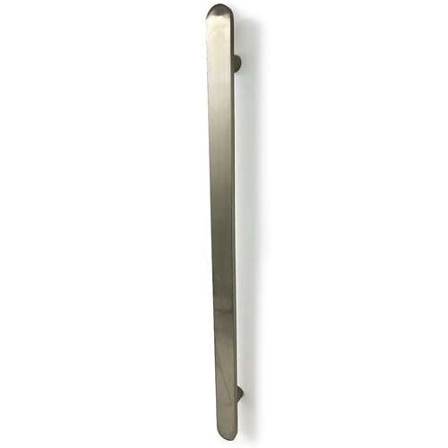 Flat Vertical Single Bar Stainless Steel Heated Towel Rail