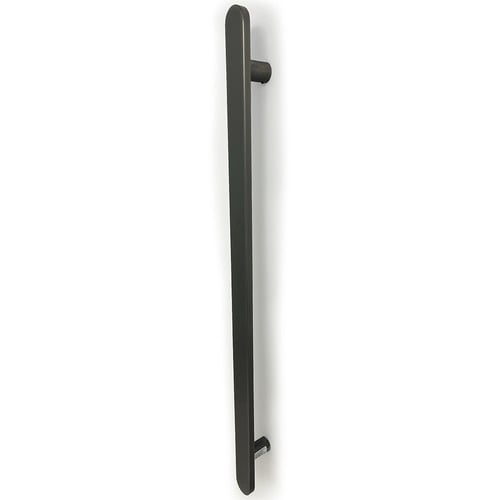 Flat Vertical Single Bar Stainless Steel Heated Towel Rail