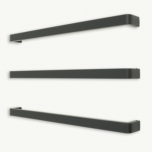 80cm Rounded Edge Single Heated Towel Bar