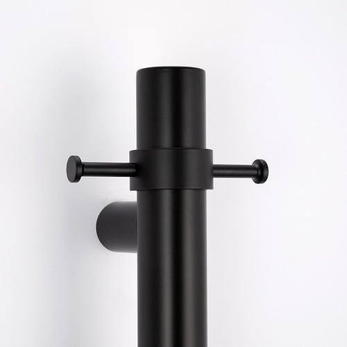 Round 950mm Heated Vertical Towel Rail