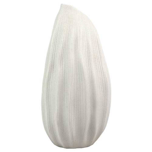 29.7cm White Etched Pod Oceania Vase | Temple & Webster