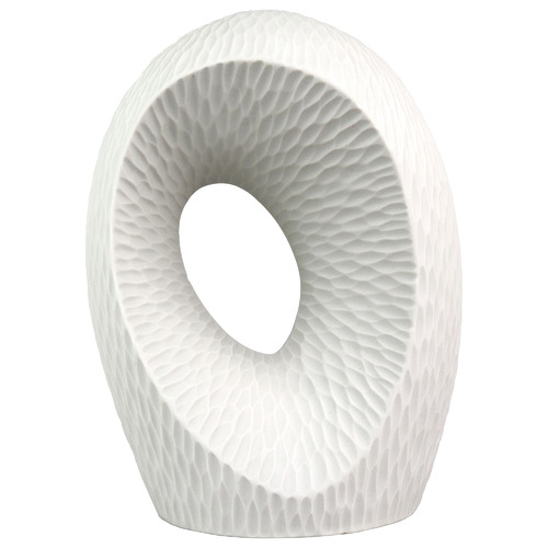 33cm White Vortex Oceania Vase