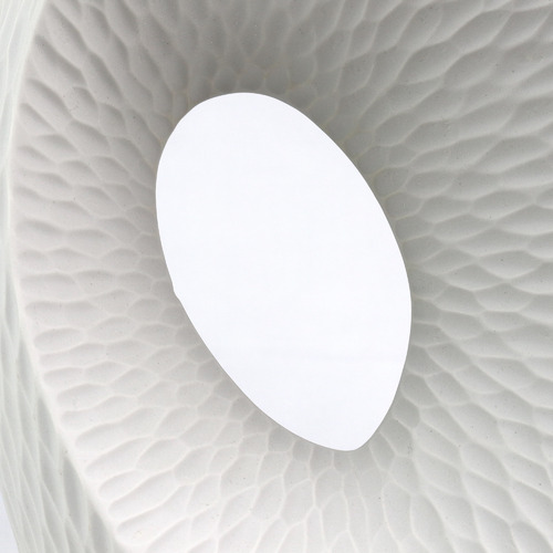 33cm White Vortex Oceania Vase