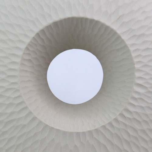 Cream Rippled Sand Urchin Oceania Vase