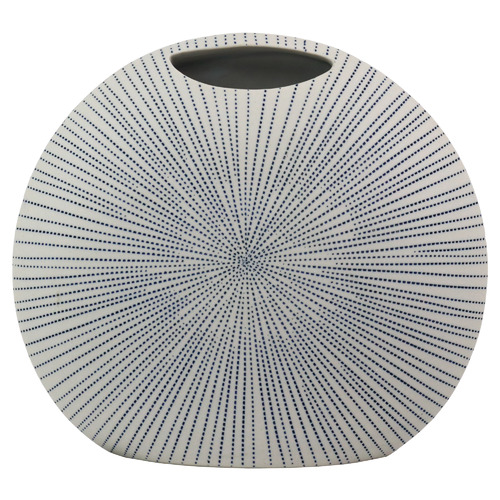 Ink Pinstripe Sea Urchin Oceania Vase