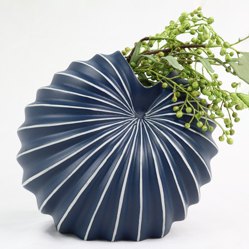 Blue Spiral Oceania Vase