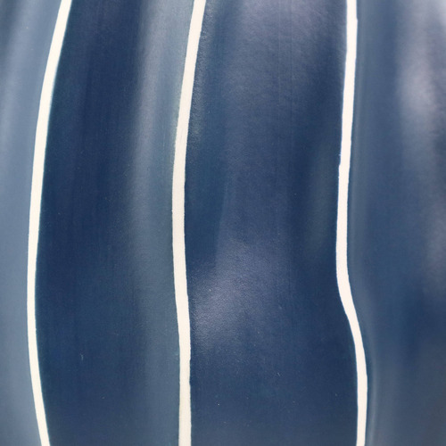 29.7cm Blue Striped Pod Oceania Vase