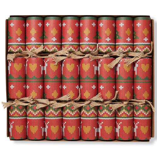 Knitted Reindeer & Tree Christmas Crackers