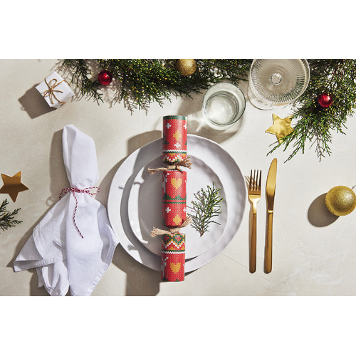 Knitted Reindeer & Tree Christmas Crackers