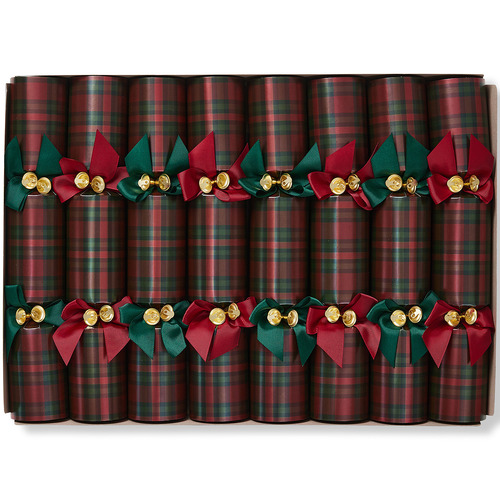 Tartan Luxury Hand Made Christmas Cracker Set