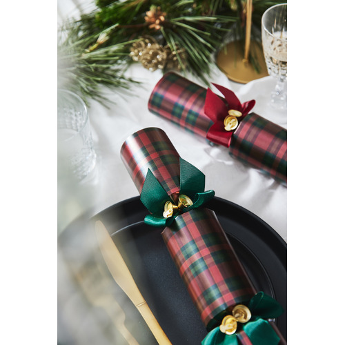 Tartan Luxury Hand Made Christmas Cracker Set