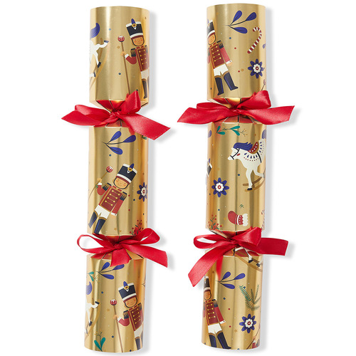 Gold Toy Soldier Luxury Hand Made Christmas Crackers